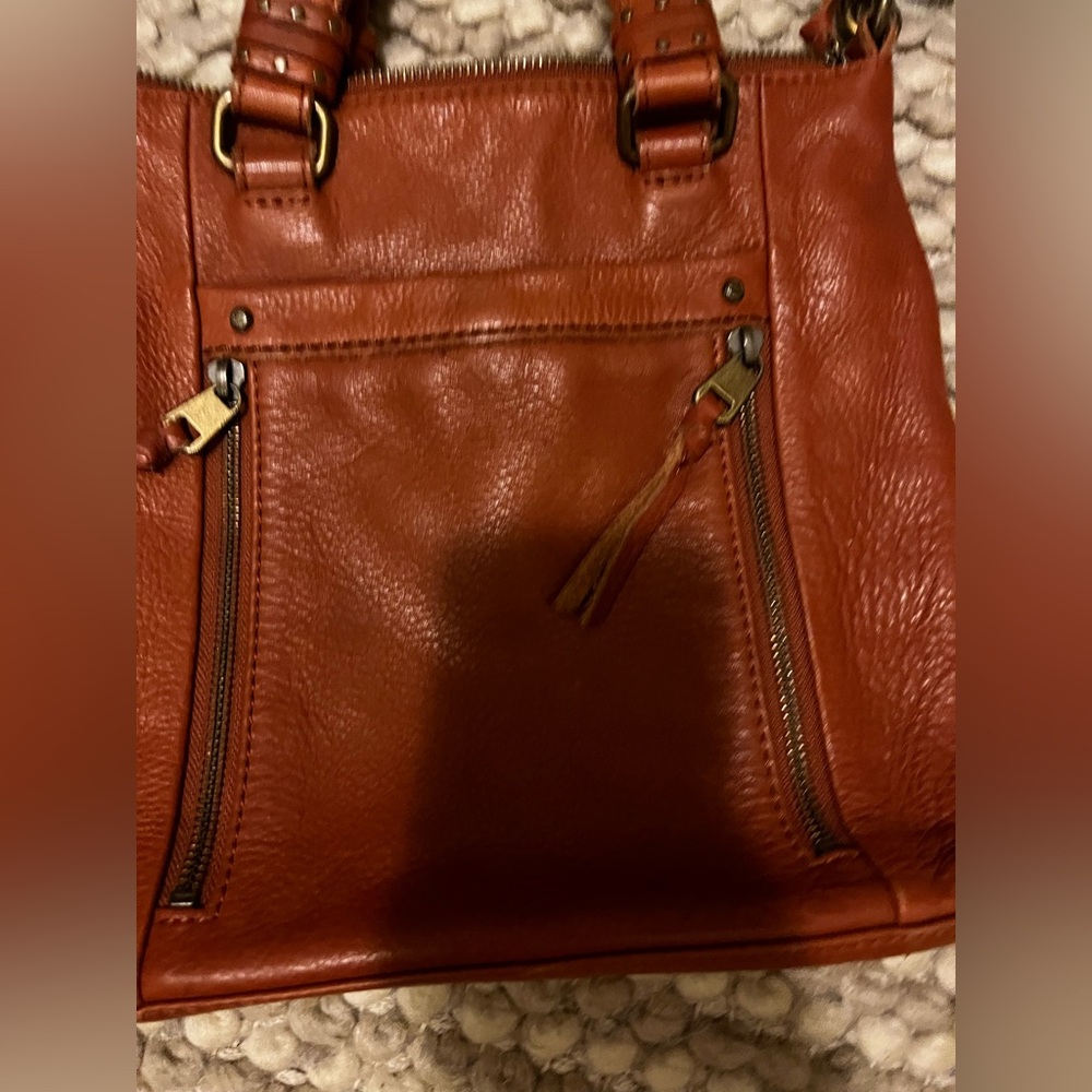 Tan The Sak crossbody purse genuine leather - Picture 5 of 9